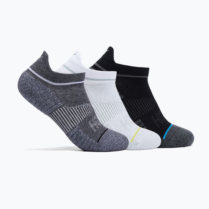 Bėgimo kojinės HOKA No-Show Run Sock 3 poros white/black/grey