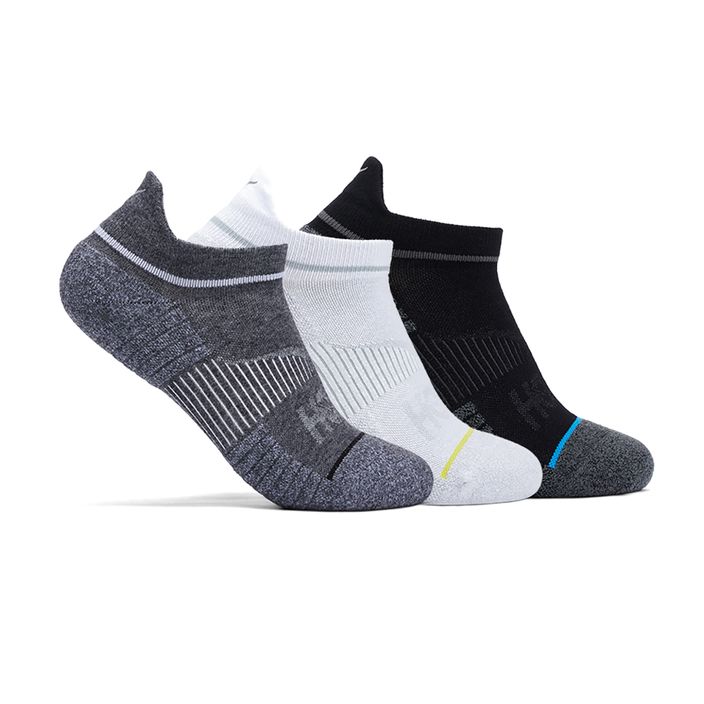 Bėgimo kojinės HOKA No-Show Run Sock 3 poros white/black/grey 2