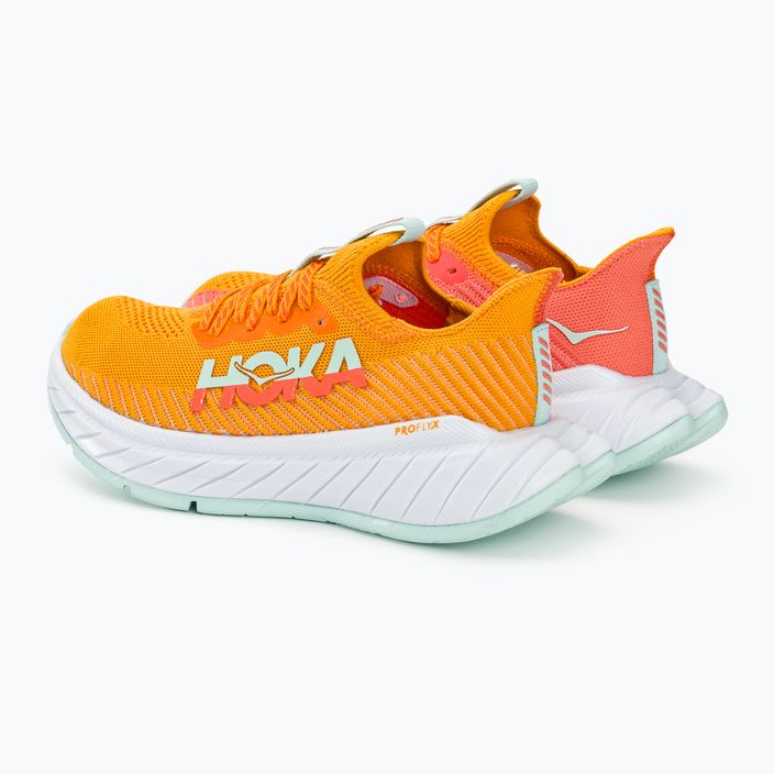 Moteriški bėgimo batai HOKA Carbon X 3 radiant yellow/camellia 4