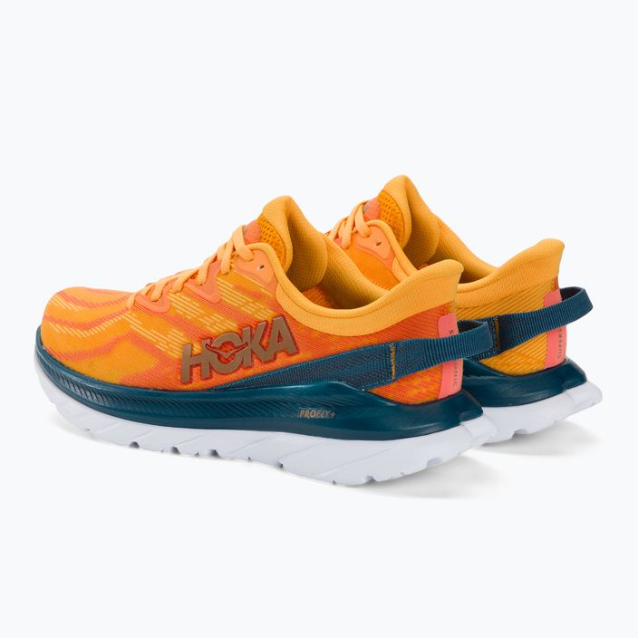 Vyriški bėgimo bateliai HOKA Mach Supersonic radiant yellow/camellia 3