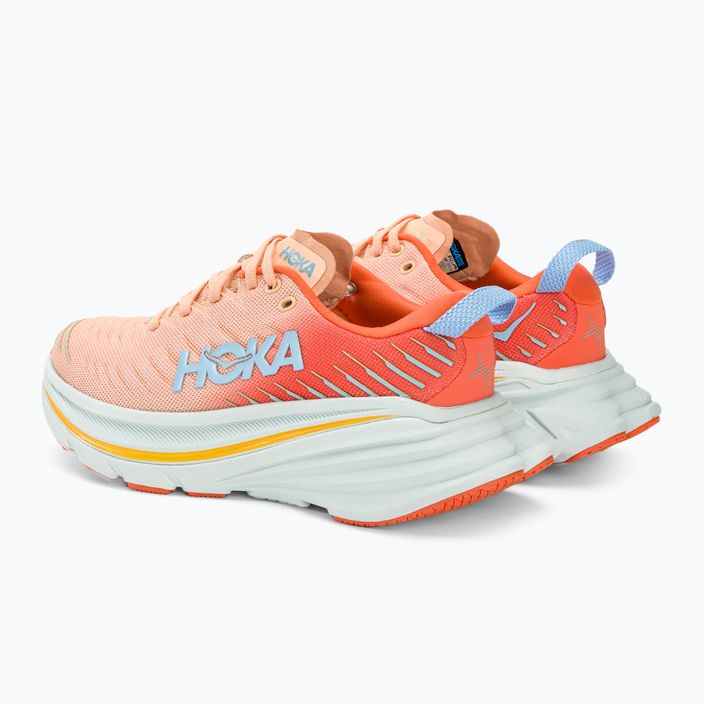 Moteriški bėgimo batai HOKA Bondi X caellia/peach parfait 4