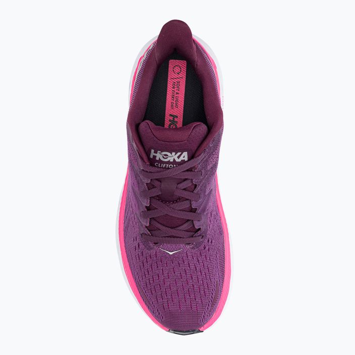 Moteriški bėgimo bateliai HOKA Clifton 8 purple 1119394-GWBY 6