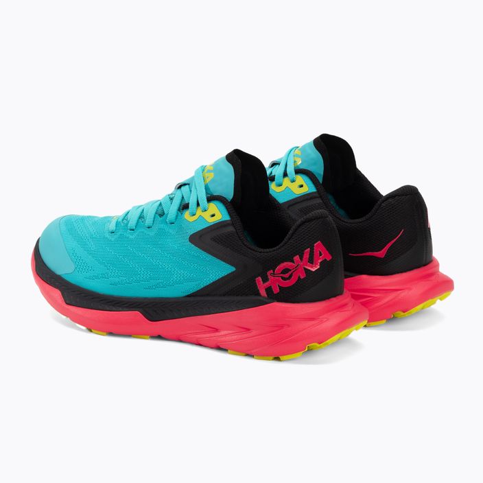 Moteriški bėgimo bateliai HOKA Zinal scuba blue/diva pink 3