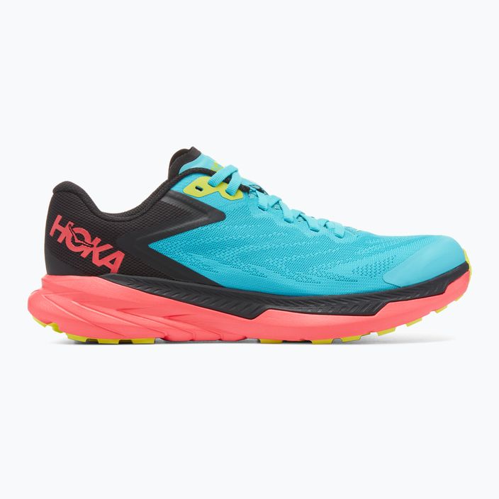 Moteriški bėgimo bateliai HOKA Zinal scuba blue/diva pink 7