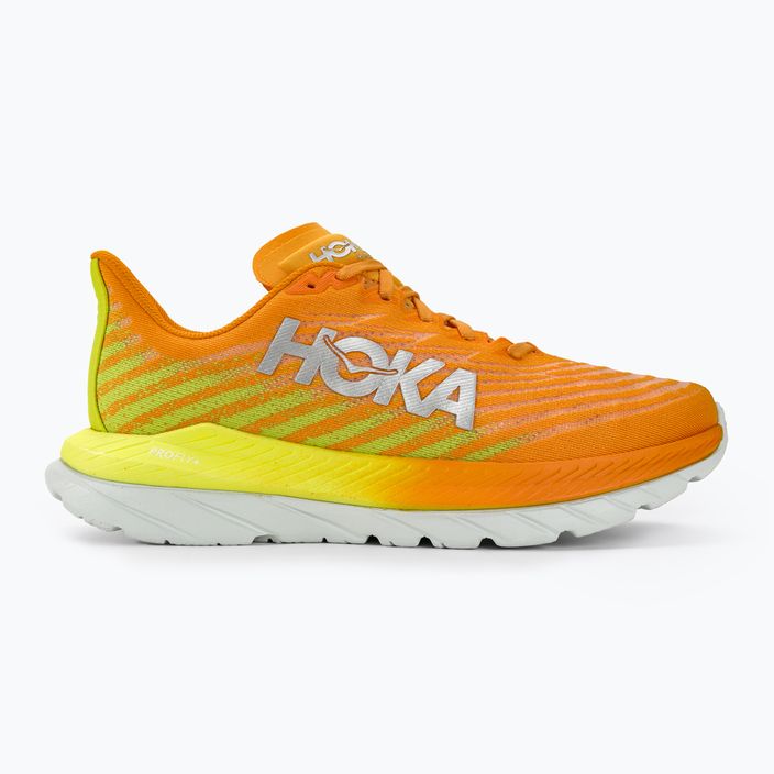 Vyriški bėgimo bateliai HOKA Mach 5 radiant yellow orange 2