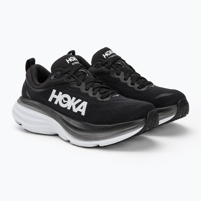 Moteriški bėgimo bateliai HOKA Bondi 8 black/white 4