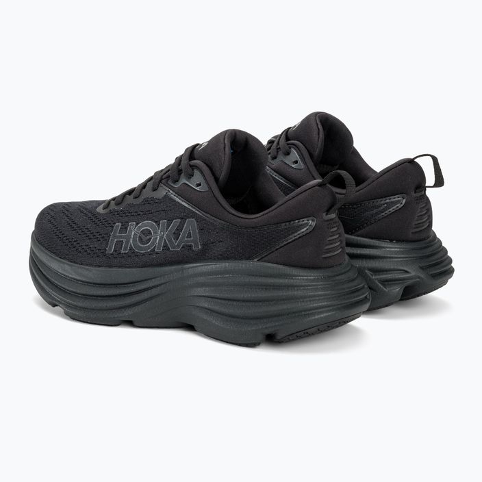 Moteriški bėgimo batai HOKA Bondi 8 Wide black/black 3