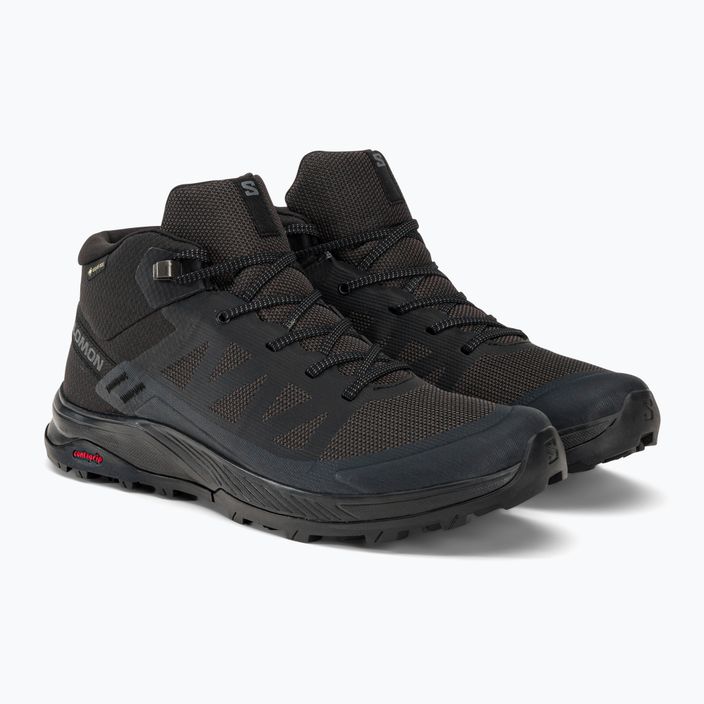 Salomon Outrise Mid GTX vyriški trekingo batai juodi L47143500 4