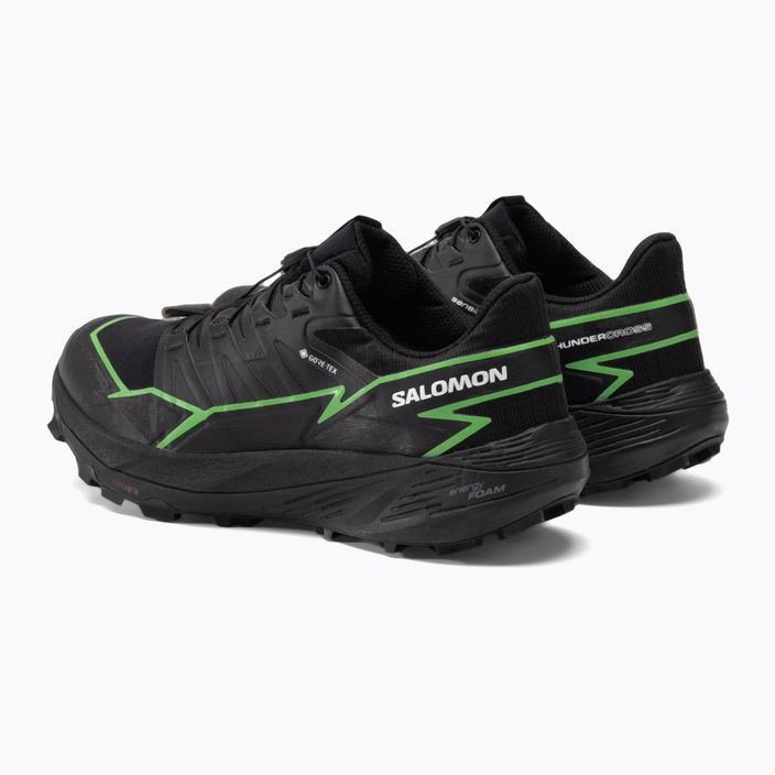 Salomon Thundercross GTX vyriški bėgimo bateliai black/green gecko/black 5
