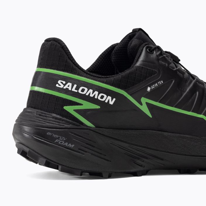 Salomon Thundercross GTX vyriški bėgimo bateliai black/green gecko/black 11