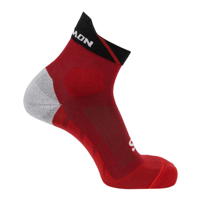 Bėgimo kojinės Salomon Speedcross Ankle red dahlia/black/poppy 2