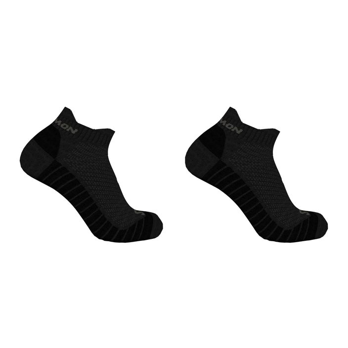Bėgimo kojinės Salomon Aero Ankle 2 poros black/pewter 2