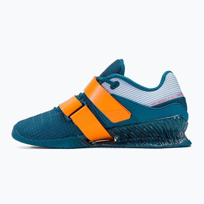 Nike Romaleos 4 mėlyni/oranžiniai sunkiosios atletikos bateliai 10