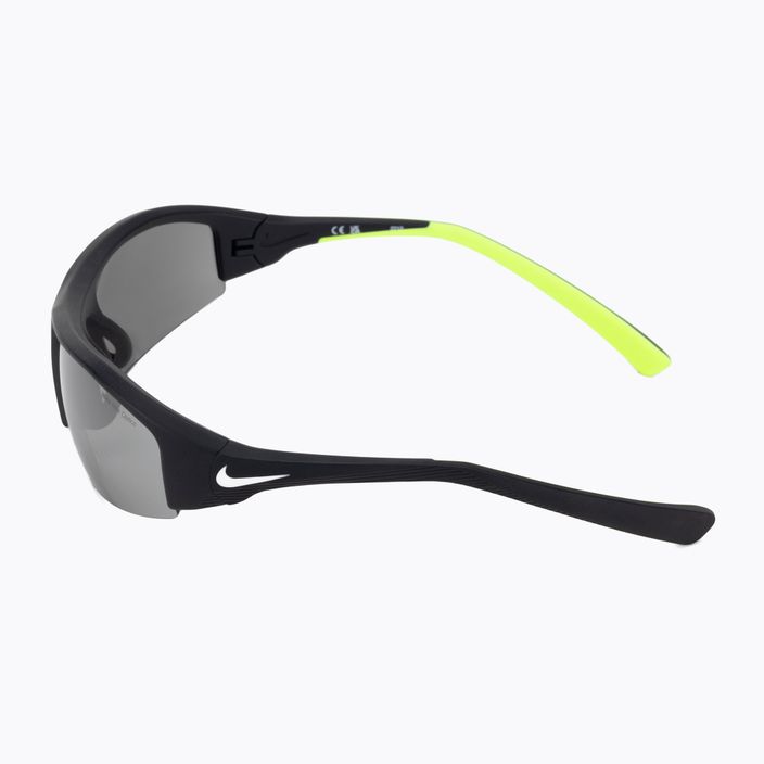 "Nike Skylon Ace 22" juodi/balti/pilki su sidabriniu blykčiojančiu lęšiu akiniai nuo saulės 4
