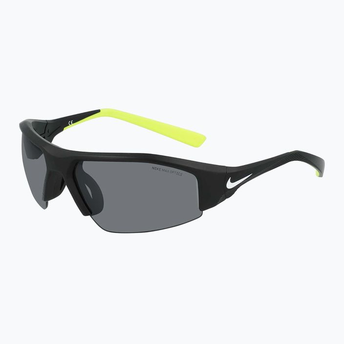 "Nike Skylon Ace 22" juodi/balti/pilki su sidabriniu blykčiojančiu lęšiu akiniai nuo saulės 5