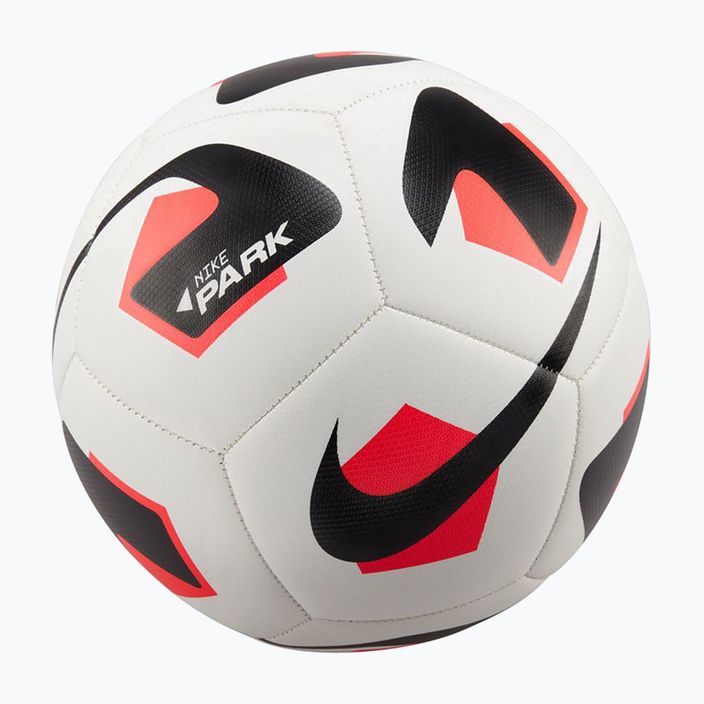 Futbolo kamuolys Nike Park white/bright crimson/black dydis 5 4