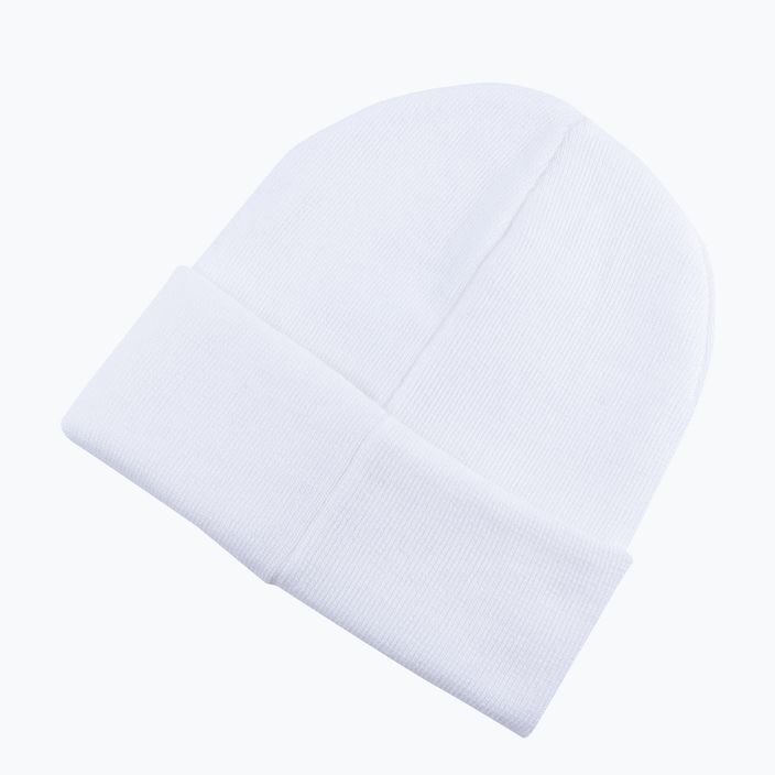 Moteriškos žieminės kepurės New Balance Knit Cuffed Beanie kepurės su rankogaliais siuvinėtos baltos spalvos LAH13032WT 5