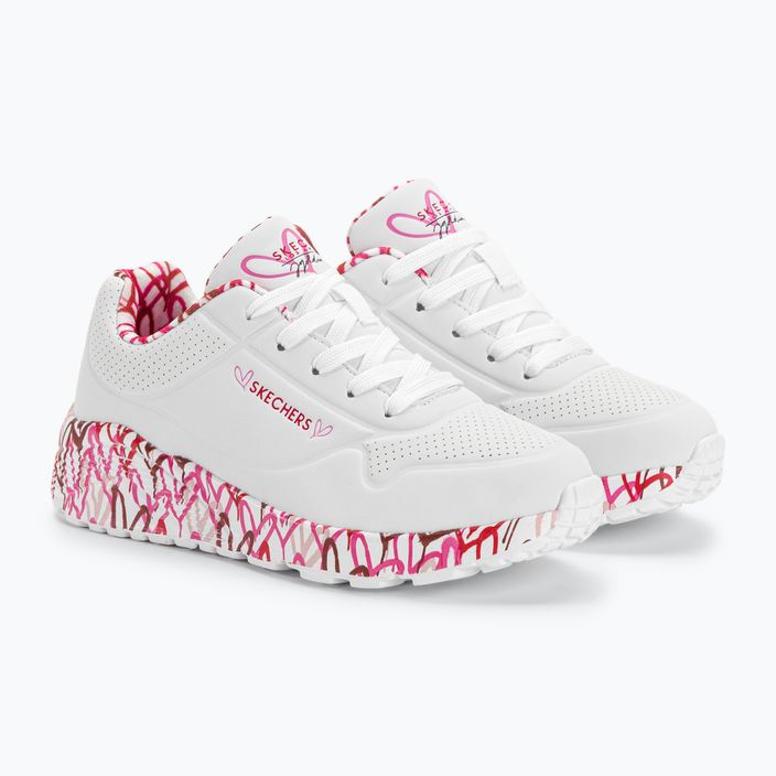 Vaikiški batai SKECHERS Uno Lite Lovely Luv white/red/pink 4