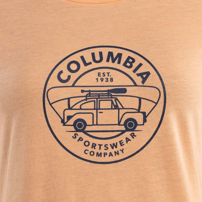 Moteriški trekingo marškinėliai Columbia Daisy Days Graphic orange 1934592829 8