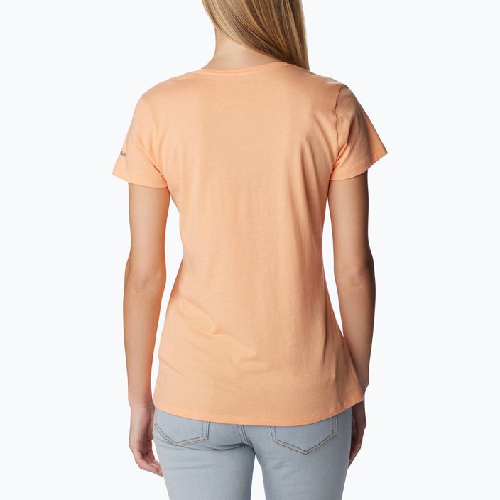 Moteriški trekingo marškinėliai Columbia Daisy Days Graphic orange 1934592829 2