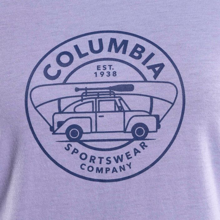 Moteriški trekingo marškinėliai Columbia Daisy Days Graphic purple 1934592535 8