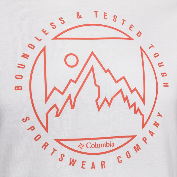 Columbia Rapid Ridge Graphic vyriški trekingo marškinėliai balti 1888813111 3