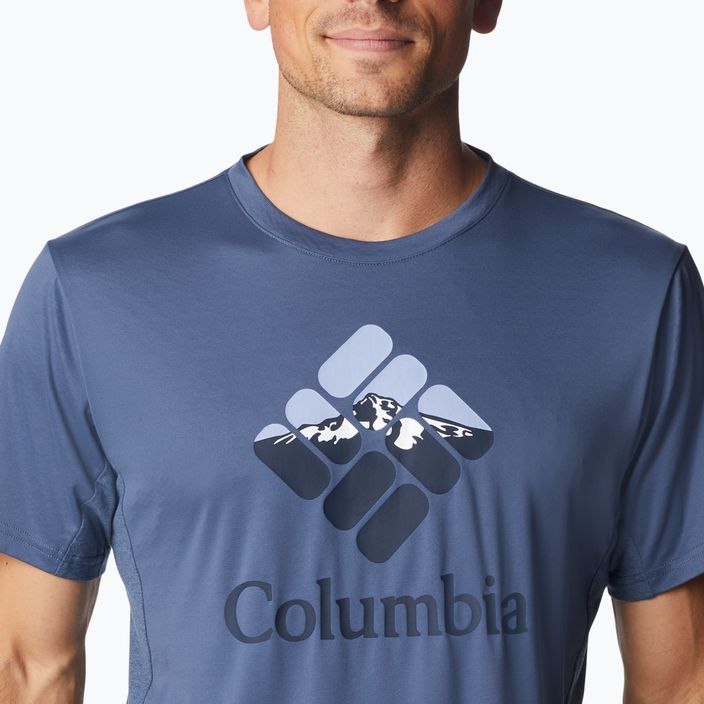 Columbia Zero Ice Cirro-Cool Graphic vyriški trekingo marškinėliai blue 1990463 4