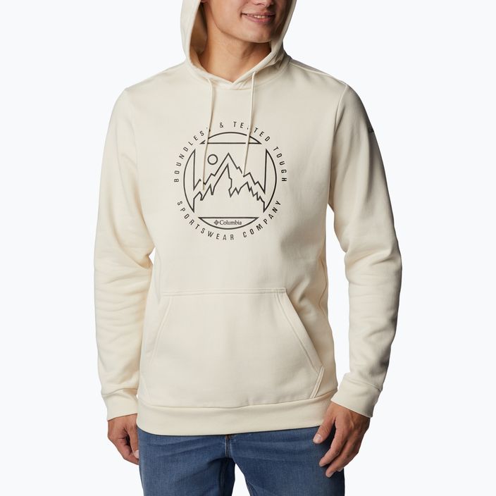 Columbia CSC Graphic Hoodie vyriški sportiniai džemperiai beige 2040621 4