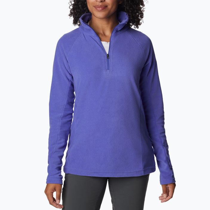 Columbia moteriškas vilnonis džemperis Glacial IV 1/2 Zip purpurinės spalvos 1802201546