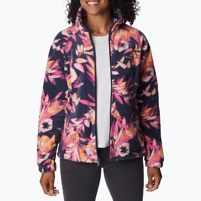 Columbia moteriškas vilnonis džemperis Benton Springs Printed Fleece pink and navy 2021771 3