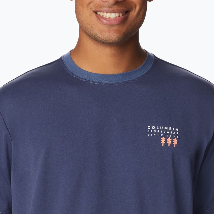Columbia Legend Trail vyriški trekingo marškinėliai tamsiai mėlyni 2036533 4