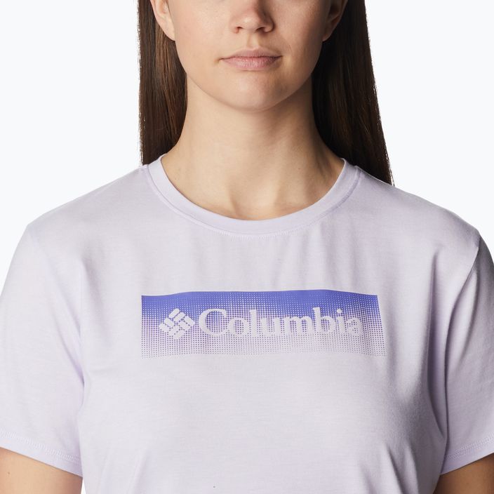 Moteriški trekingo marškinėliai Columbia Sun Trek Graphic purple 1931753569 5