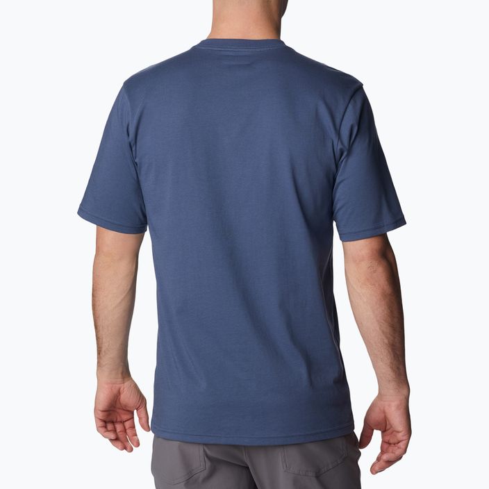 Columbia CSC Basic Logo vyriški trekingo marškinėliai tamsiai mėlyni 1680053480 2