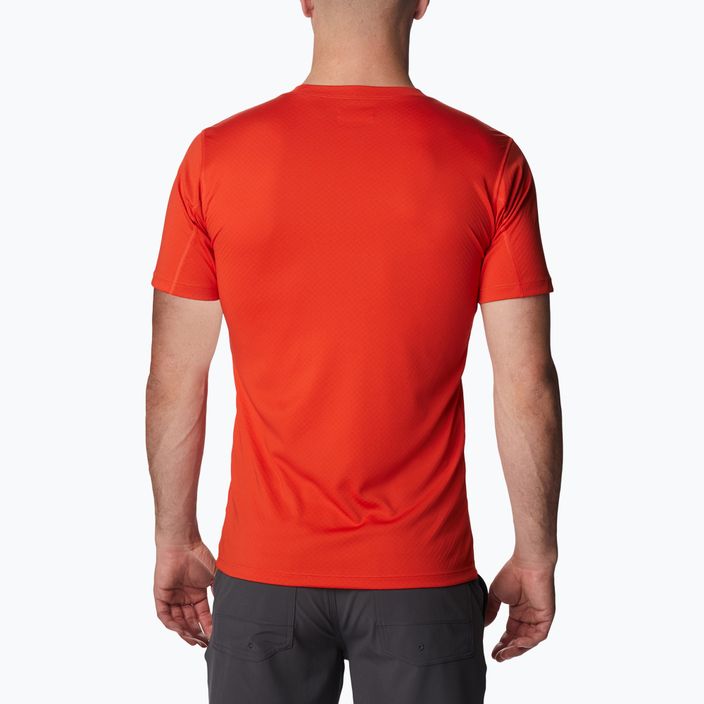 Columbia Zero Rules vyriški trekingo marškinėliai raudoni 1533313840 2