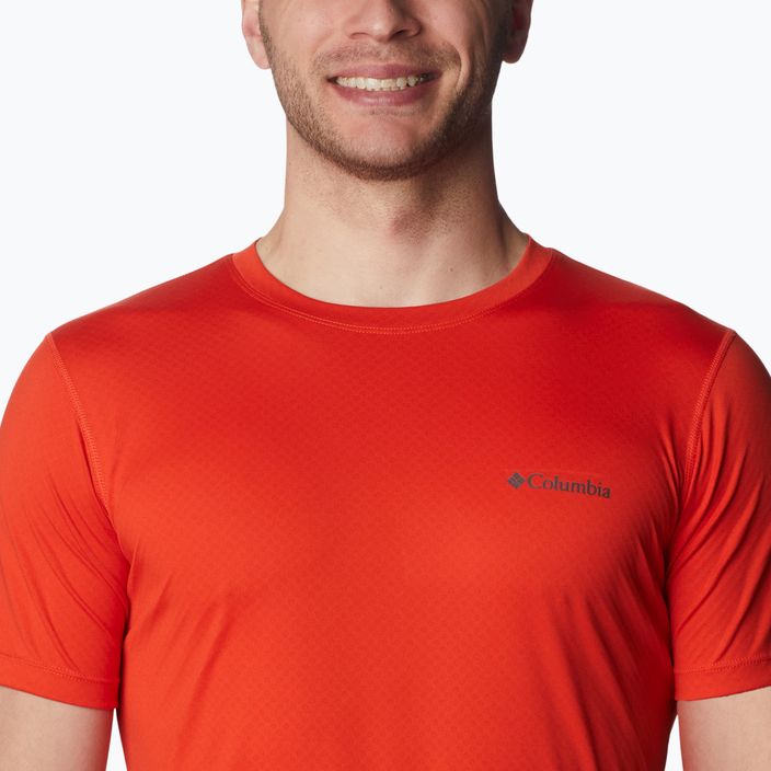 Columbia Zero Rules vyriški trekingo marškinėliai raudoni 1533313840 4