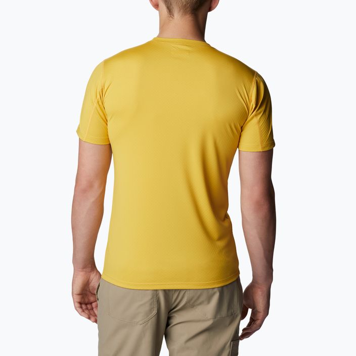 Columbia Zero Rules vyriški trekingo marškinėliai geltoni 1533313742 2