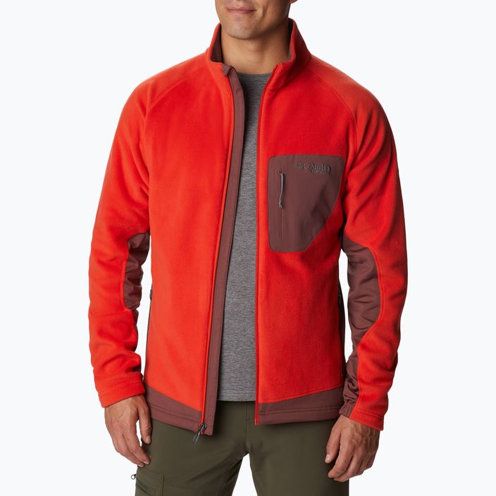 Columbia vyriški vyriški marškinėliai Titan Pass 2.0 II fleece, raudoni 1866422839 3