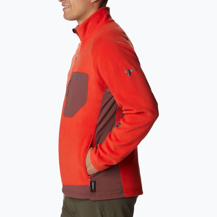 Columbia vyriški vyriški marškinėliai Titan Pass 2.0 II fleece, raudoni 1866422839 4