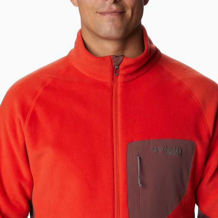 Columbia vyriški vyriški marškinėliai Titan Pass 2.0 II fleece, raudoni 1866422839 5