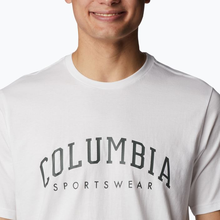 Columbia Rockaway River Graphic vyriški trekingo marškinėliai balti 2022181 5