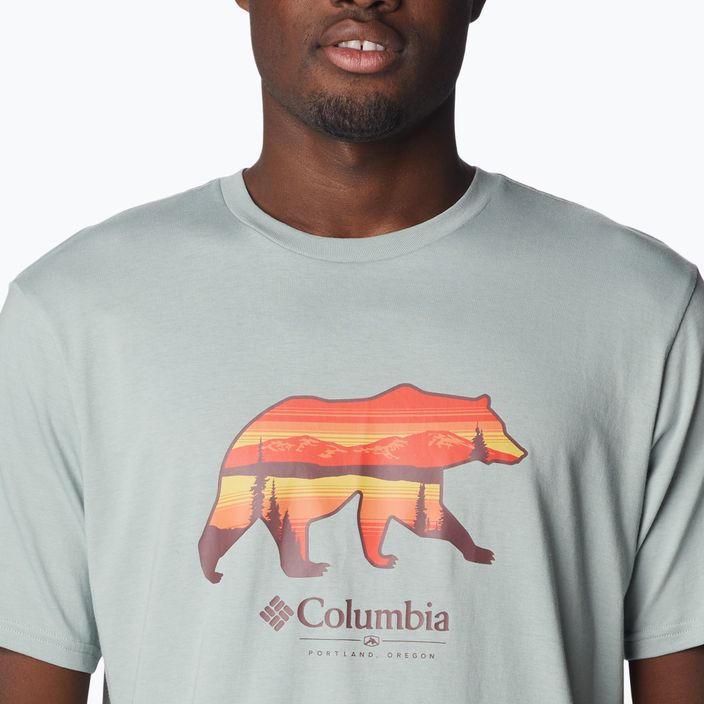 Columbia Rockaway River Graphic vyriški sportiniai marškinėliai žalia 2036401 4