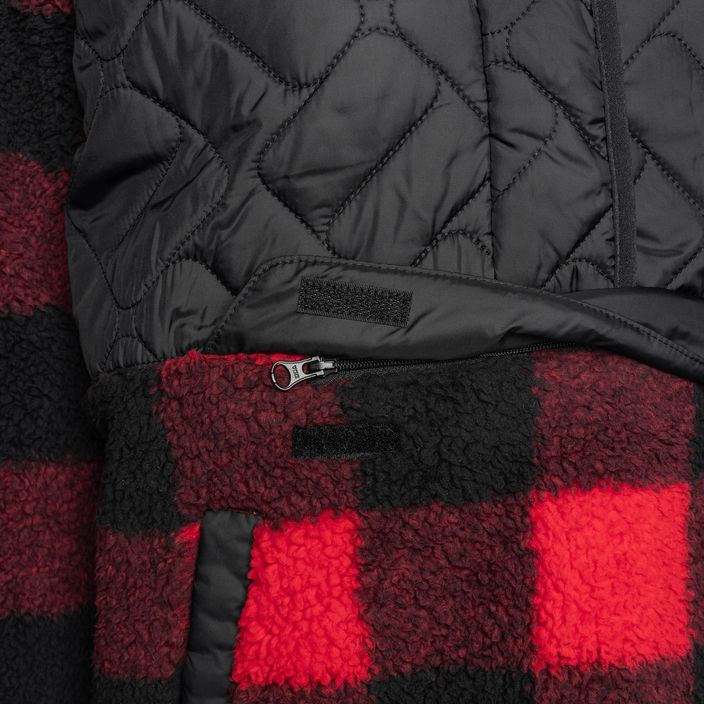 Moteriškas žygio džemperis Columbia Sweet View Fleece Hooded black/red lily check print 10