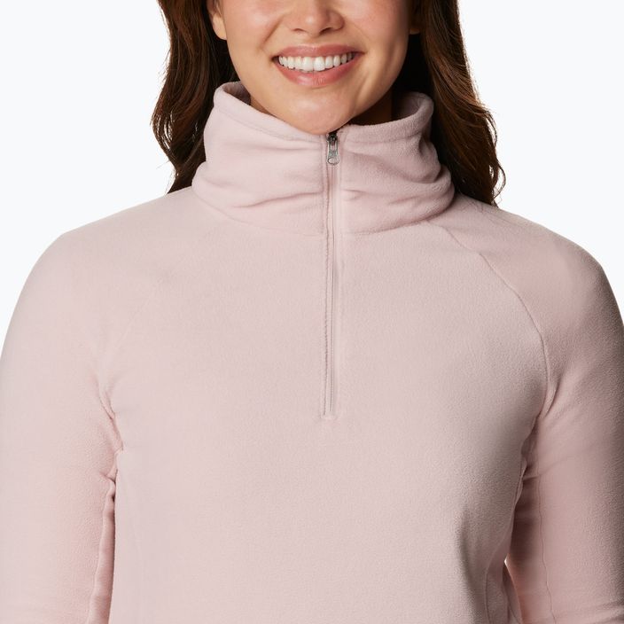 Moteriškas žygio džemperis Columbia Glacial IV 1/2 Zip dusty pink 5