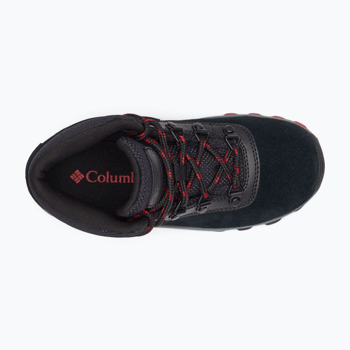 Columbia Newton Ridge Amped juodi/kalnų raudoni vaikiški žygio batai 18