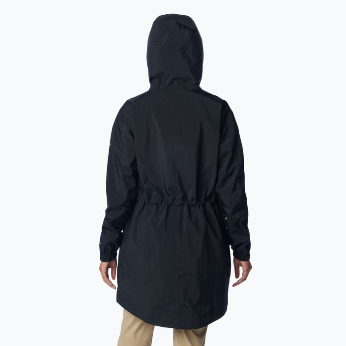Moteriškas paltas nuo lietaus Columbia Splash Side black crinkle 3