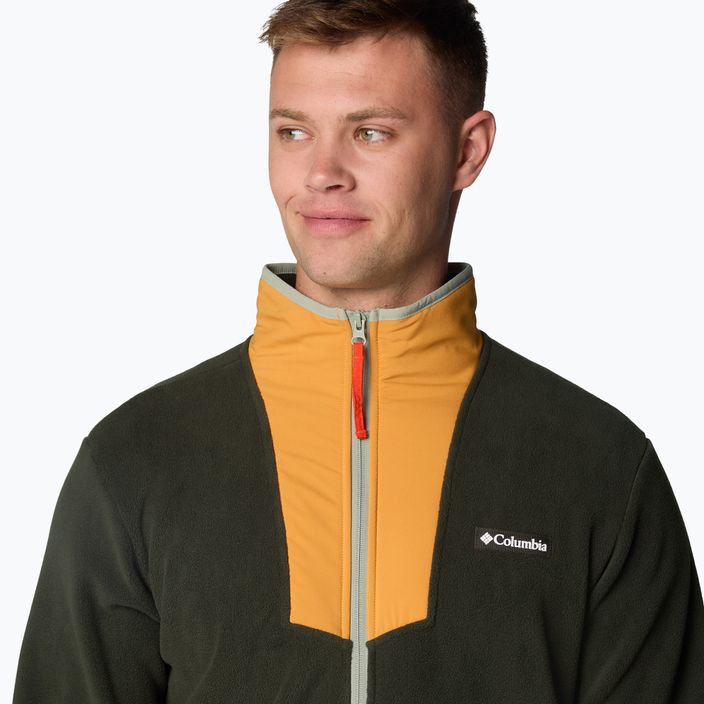 Columbia vyriški Sequoia Grove FZ Fleece greenscape / sunstone / safari / spicy pull džemperiai 5