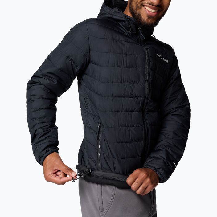 Vyriška pūsta striukė Columbia Powder Lite II Hooded black 7