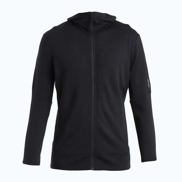 Vyriškas žygio džemperis icebreaker Merino 260 Quantum IV Zip Hoodie black 7