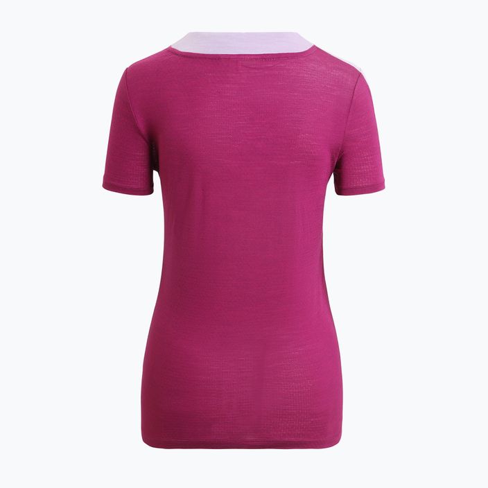 Icebreaker moteriški trekingo marškinėliai Zoneknit purple gaze 7