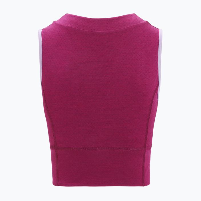 Icebreaker moteriškas termo marškinėlis Zoneknit Cropped Bra-Tank violetinės spalvos žvilgsnis 7